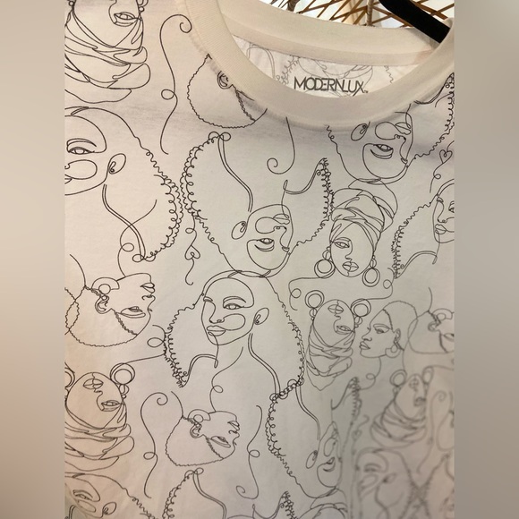 Modern Lux African American faces tshirt - Picture 2 of 4